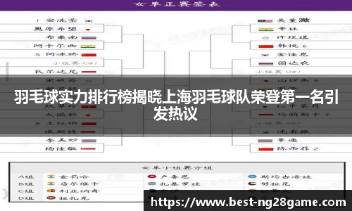 羽毛球实力排行榜揭晓上海羽毛球队荣登第一名引发热议